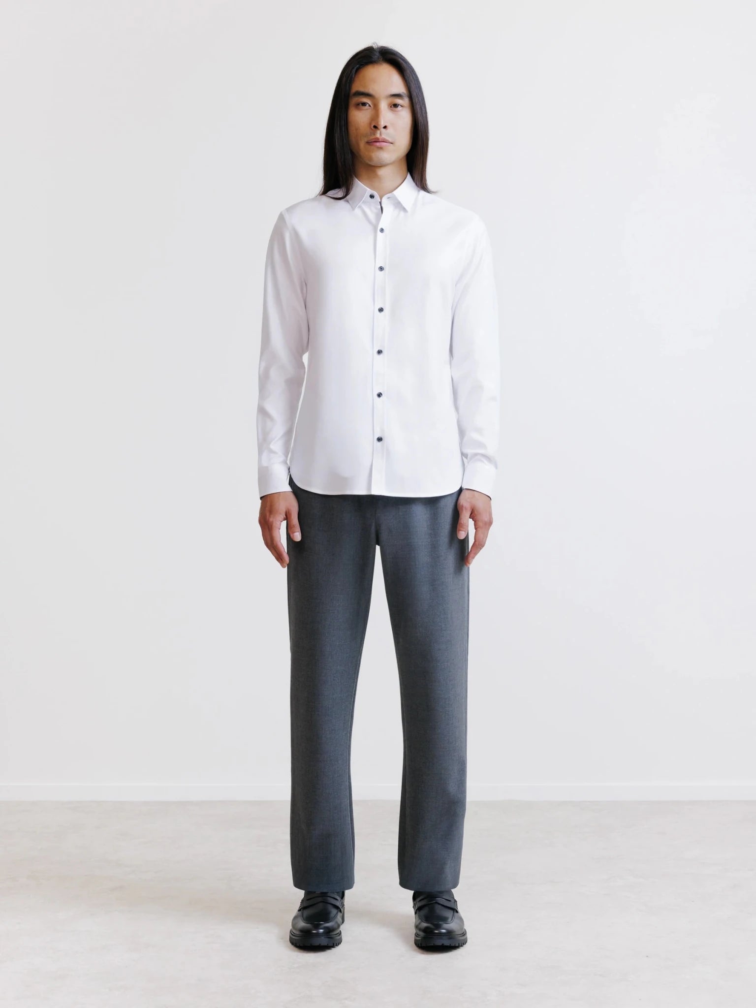 Chemise avec coudières blanches - IZAC