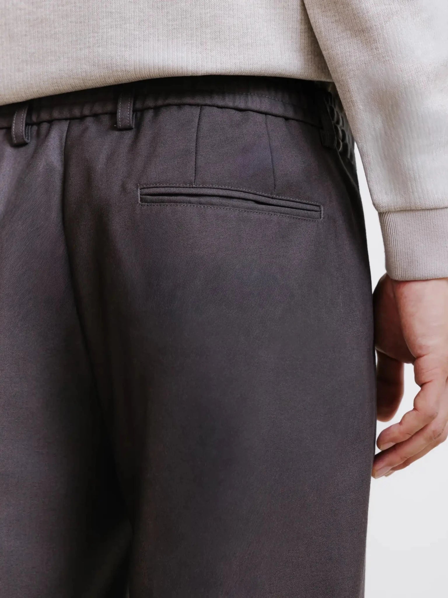 Pantalon avec cordon de serrage marron - IZAC