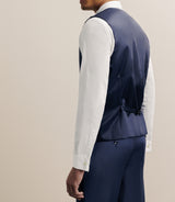 Gilet ville en laine majoritaire bleu