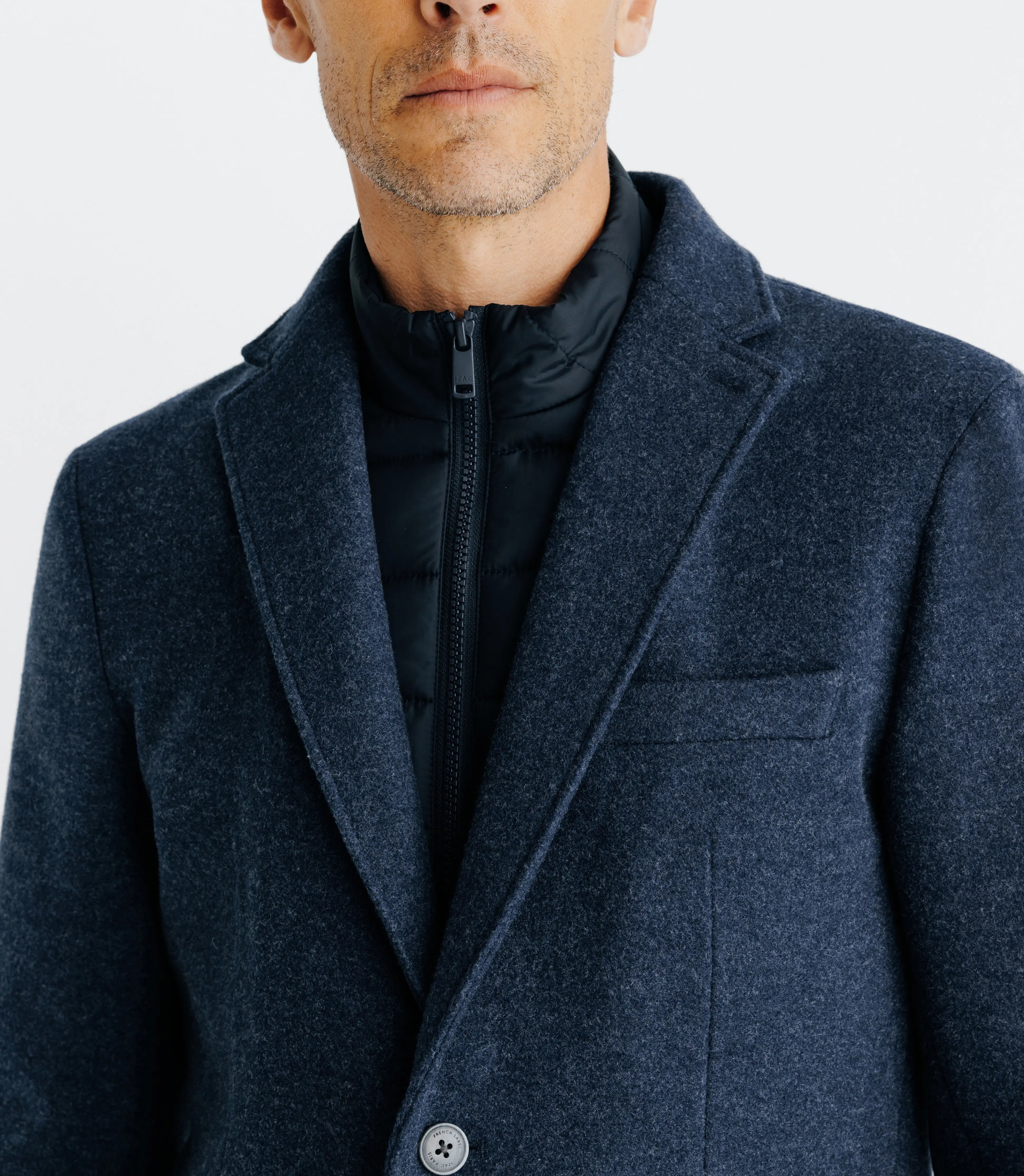 Veste avec parementure amovible denim - IZAC