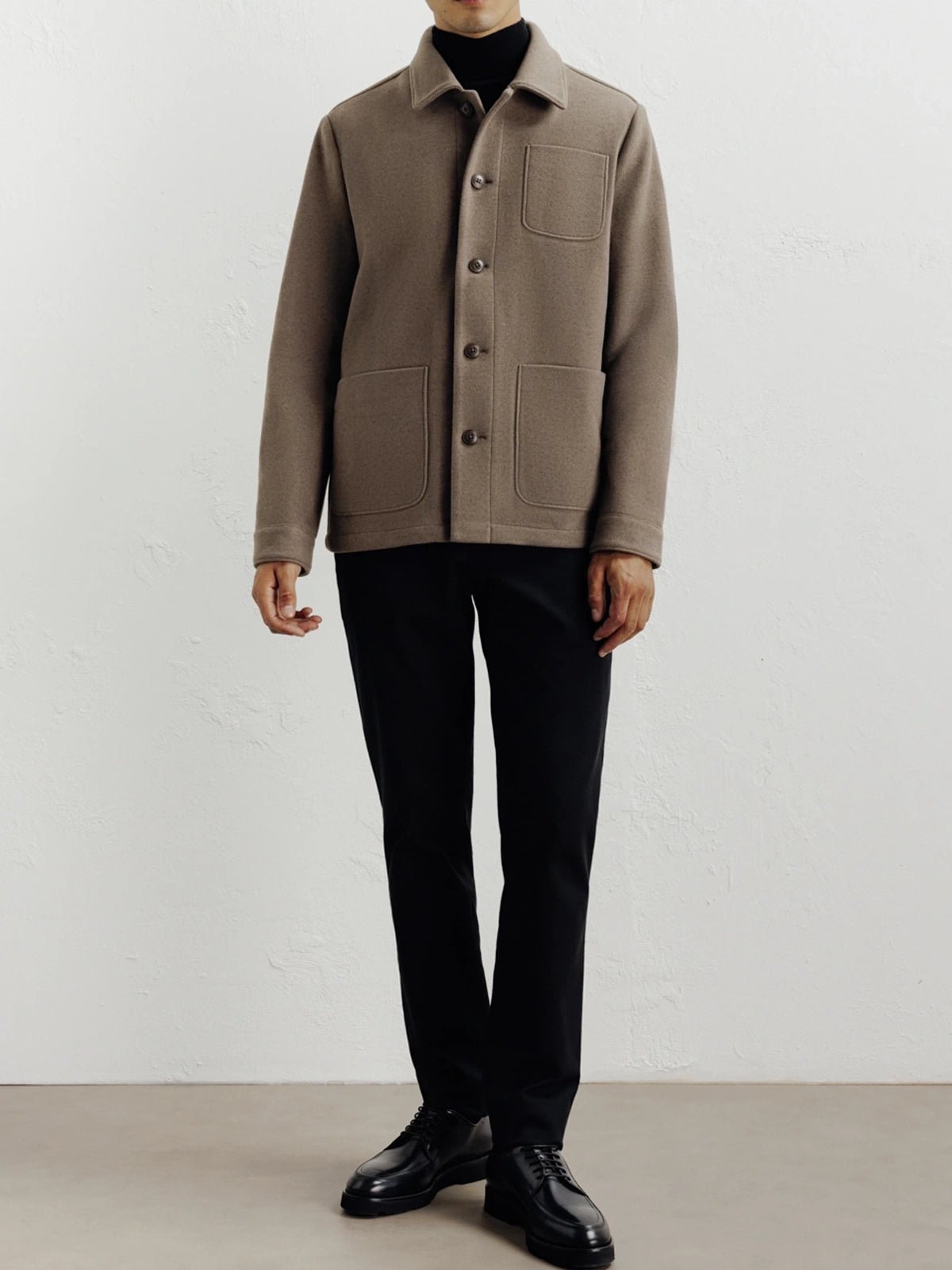 Taupe 3-pocket casual jacket