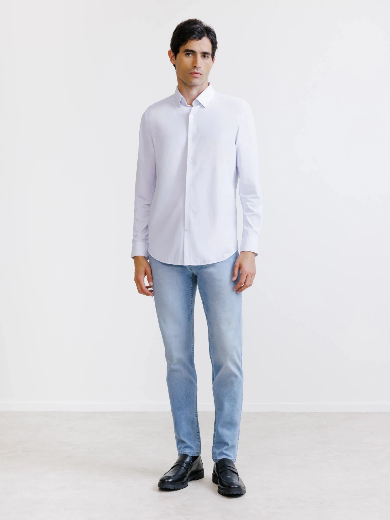 Chemise slim ciel - IZAC