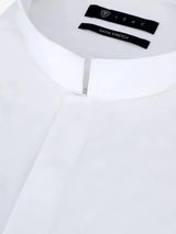 white cotton satin shirt