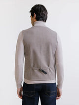Gilet casual beige