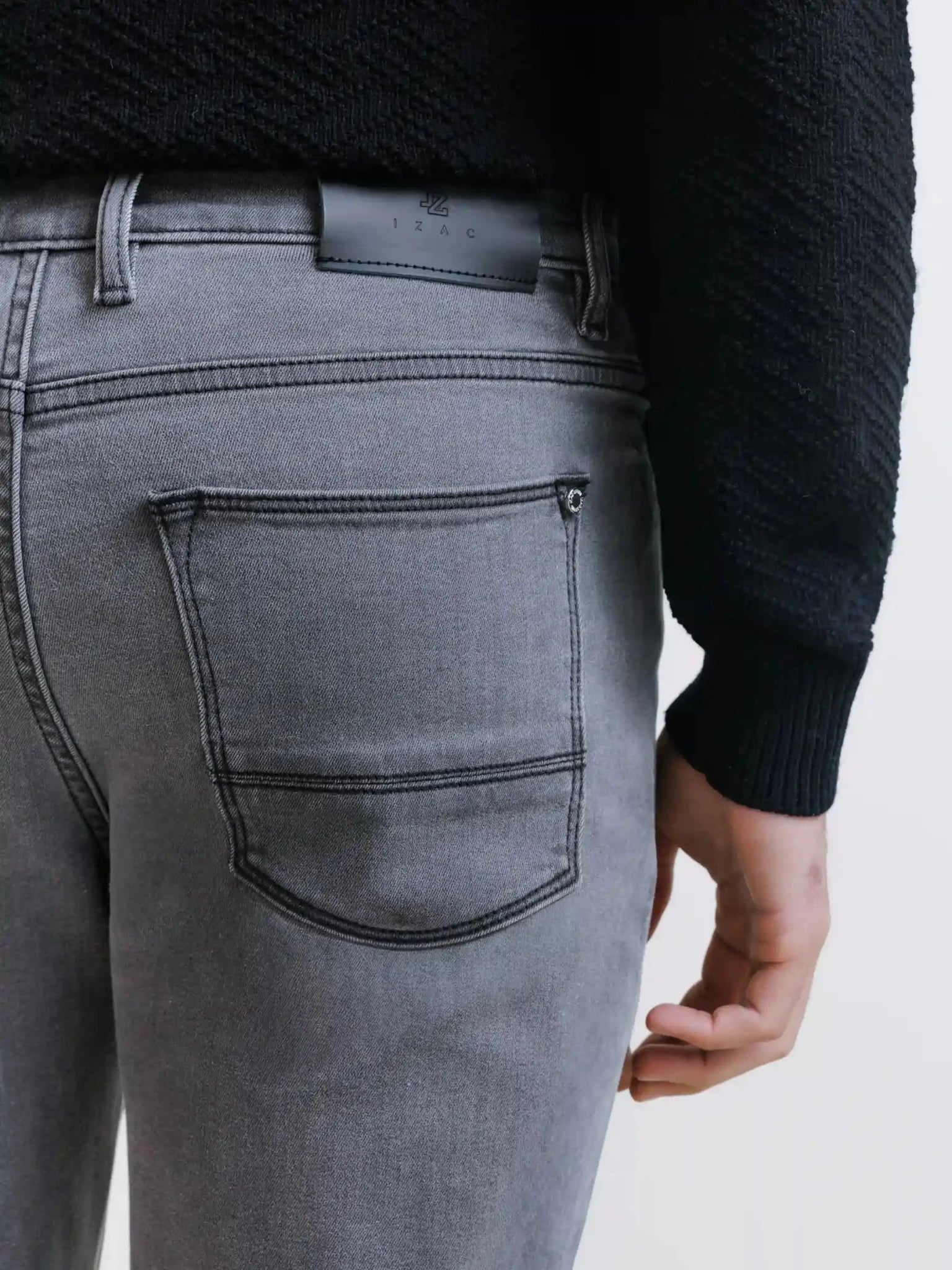 Jean 5 poches slim anthracite - IZAC