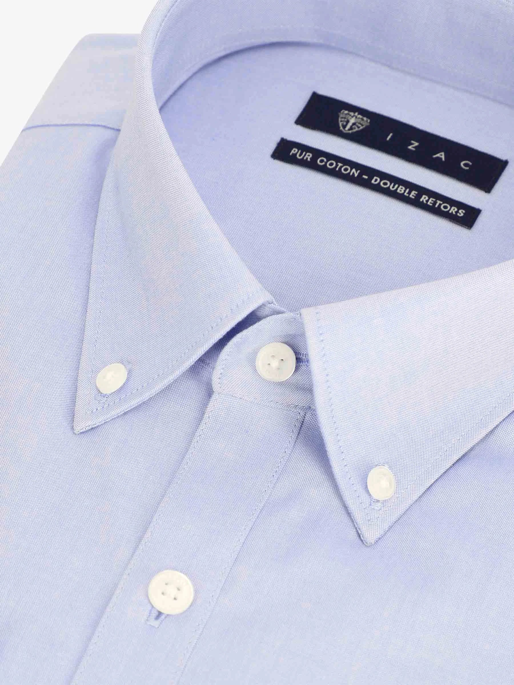 Chemise col américain ciel