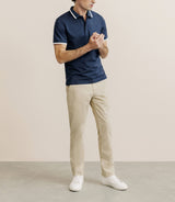 Polo zip marine
