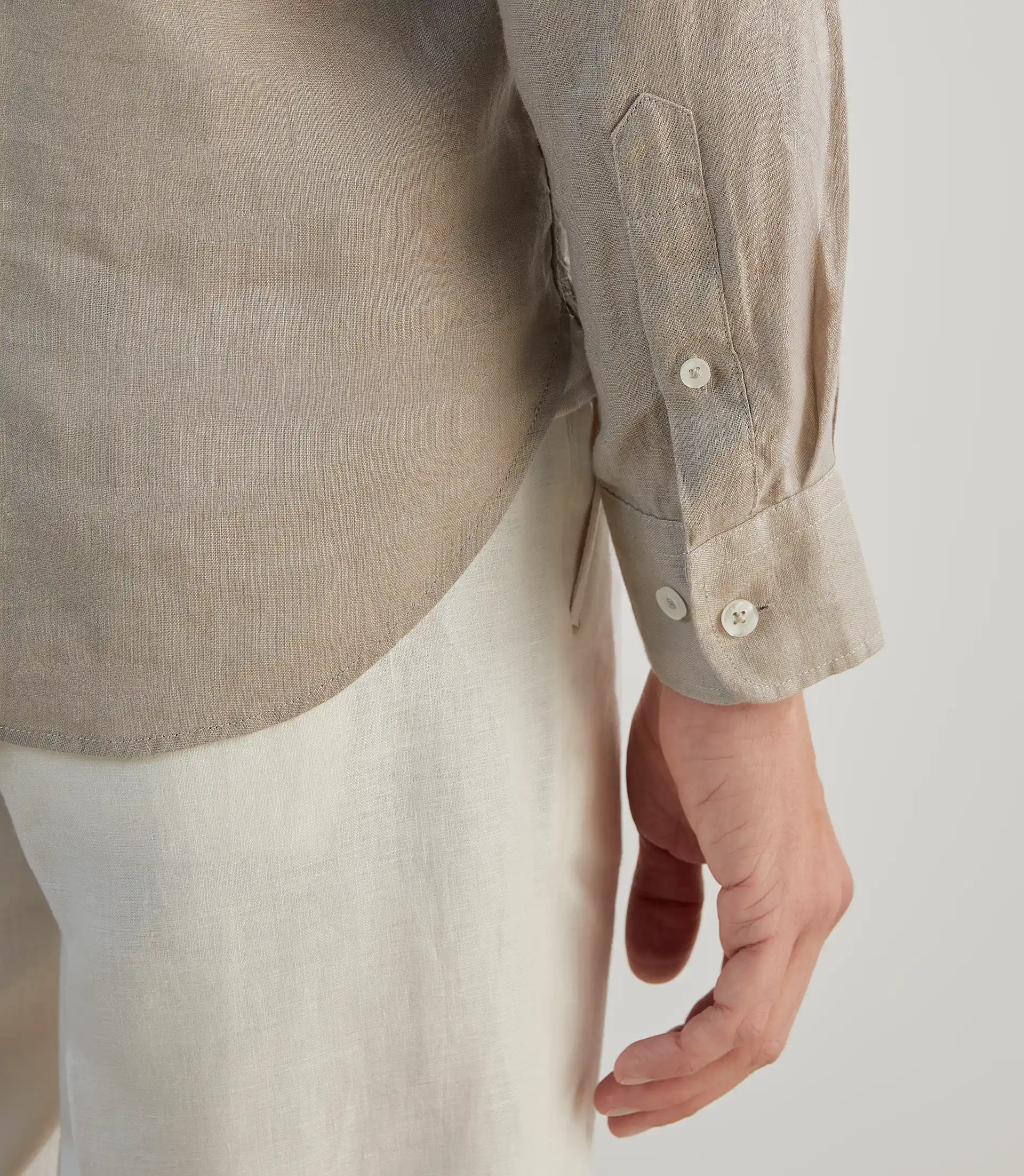 Chemise 100% lin sable - IZAC