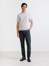 Light beige knit T-shirt