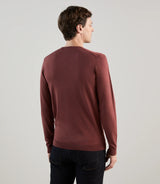 Pull col v rouge bordeaux - IZAC