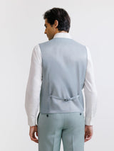 Light green majority wool vest