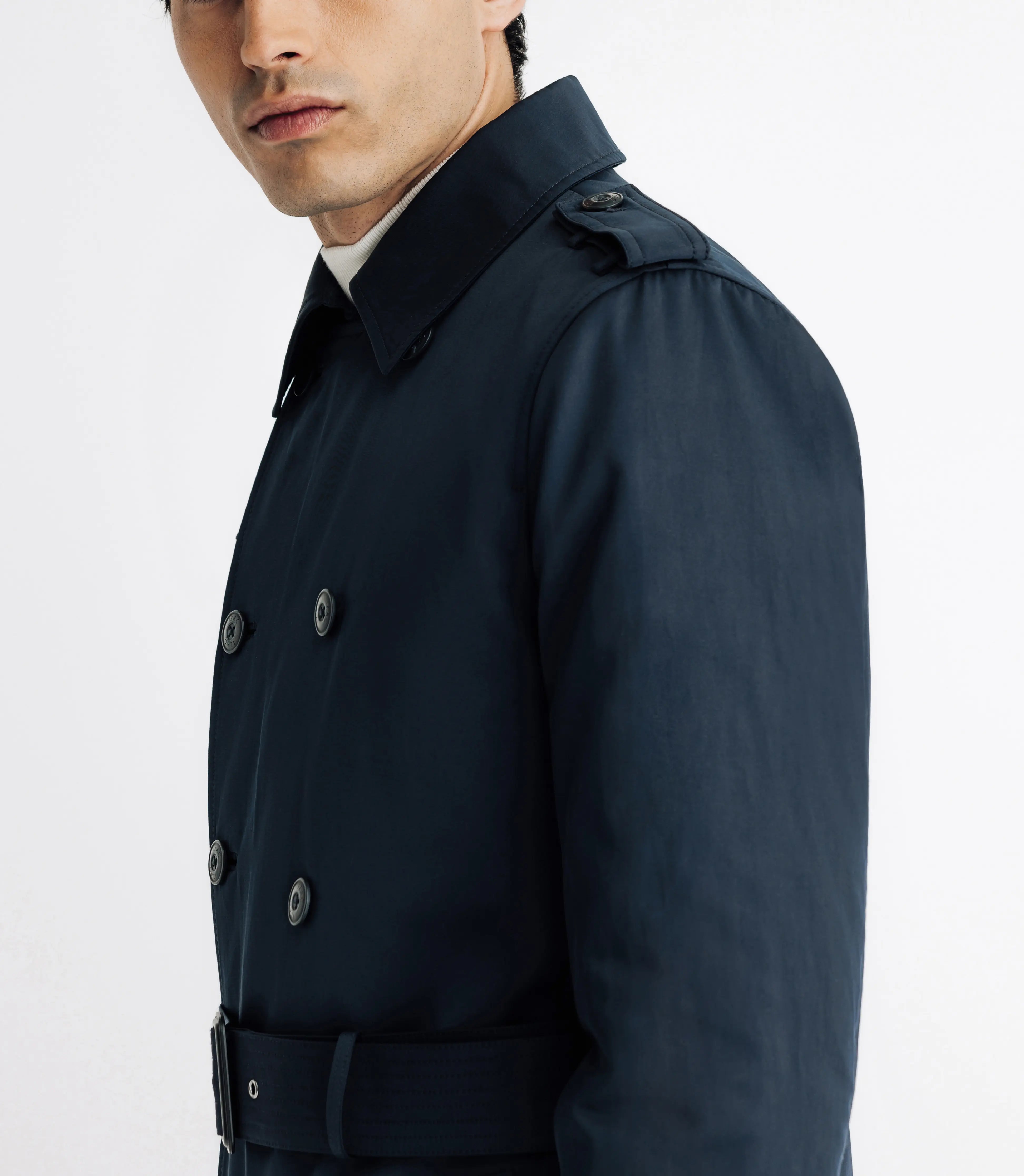 Manteau trench marine - IZAC