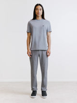 T-shirt en chevron gris chiné
