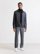 Blouson col chemise anthracite