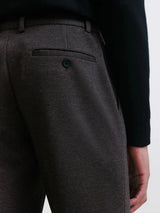 Pantalon ville en maille marron - IZAC