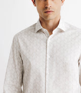 Chemise imprimée à fleurs beige - IZAC