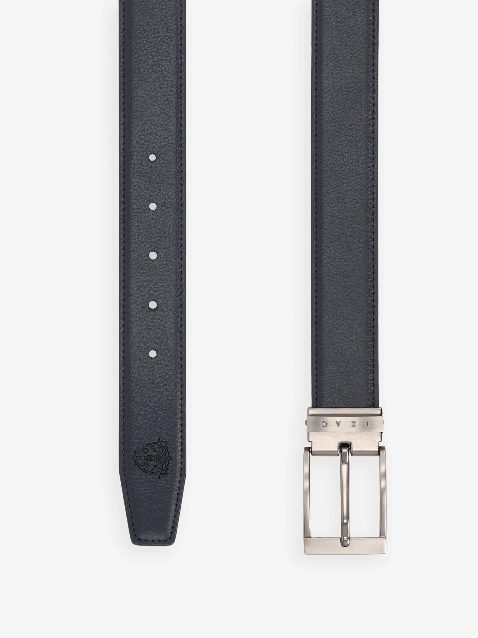 Reversible navy blue belt