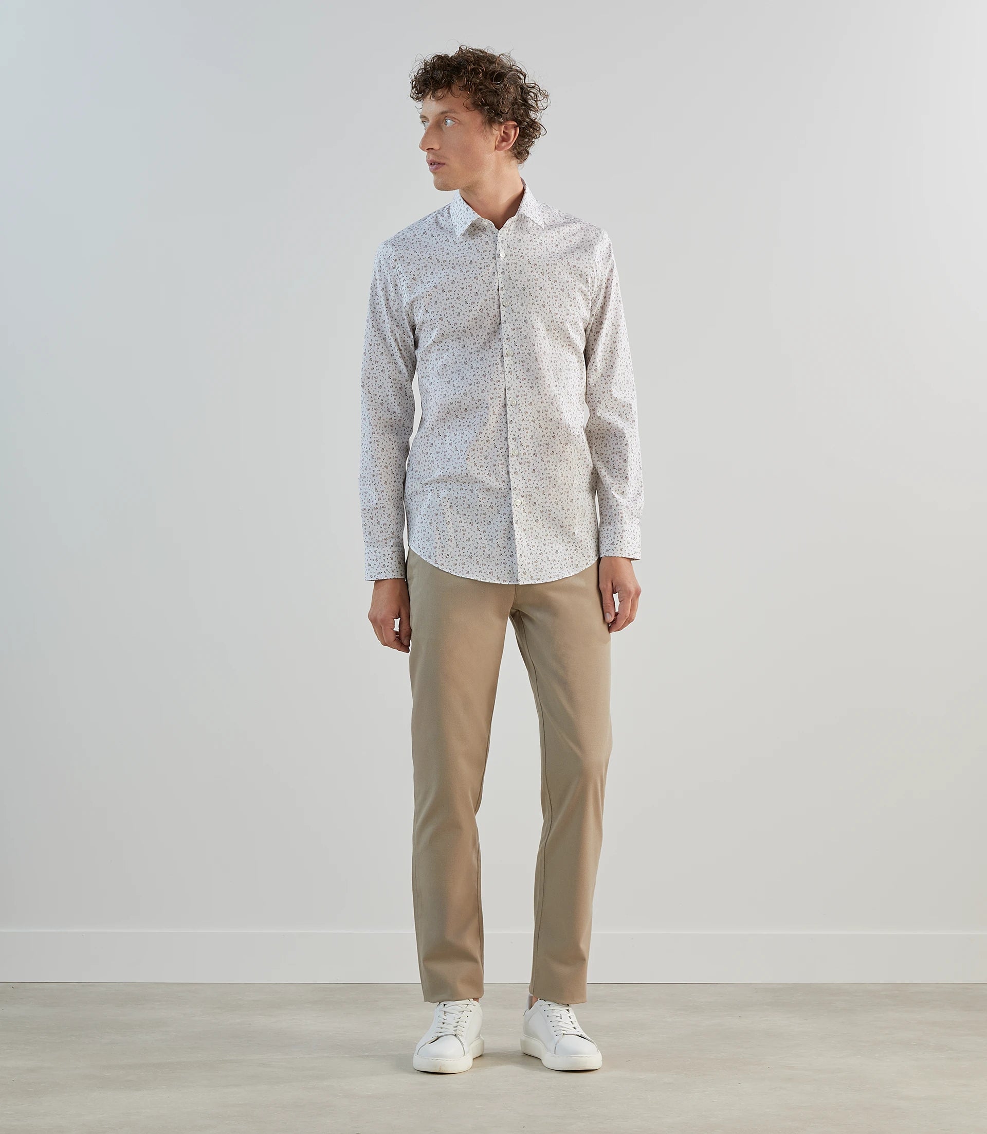 Chemise fantaisie beige - IZAC