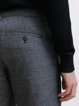 Pantalon carreaux anthracite