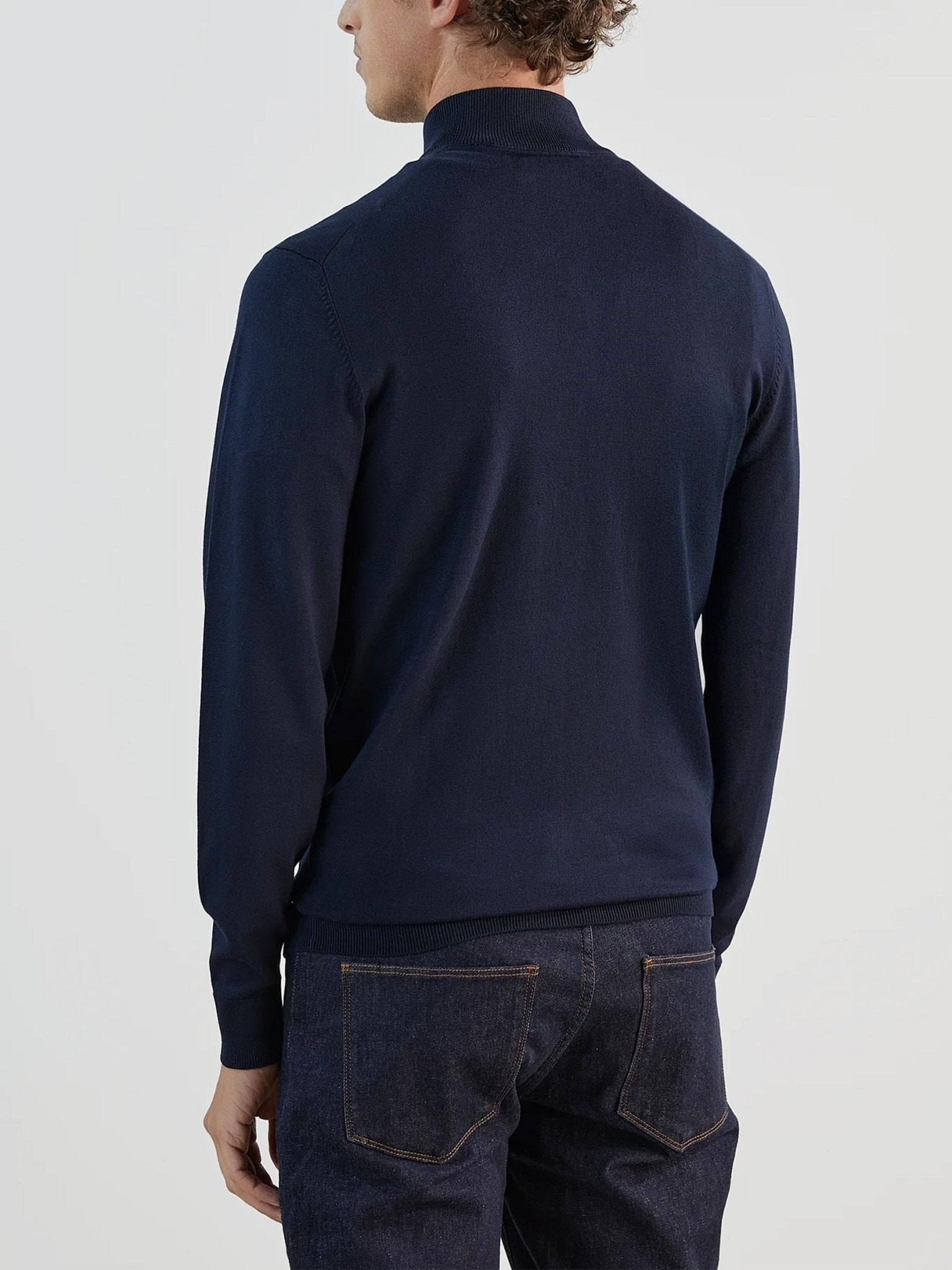 Pull col zip marine - IZAC