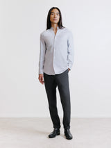 Chemise en flanelle grise