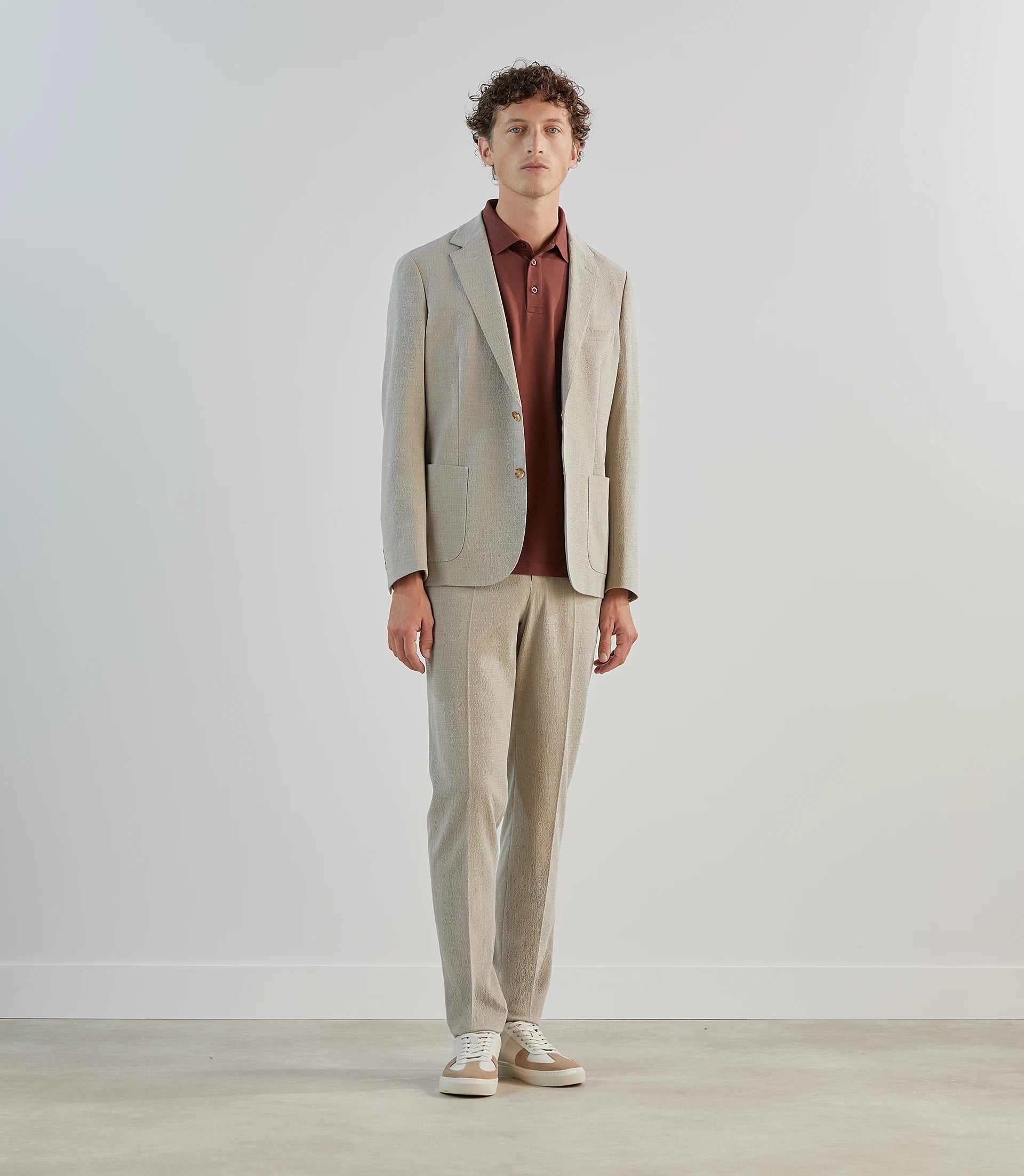 Veste ville seersucker beige - IZAC