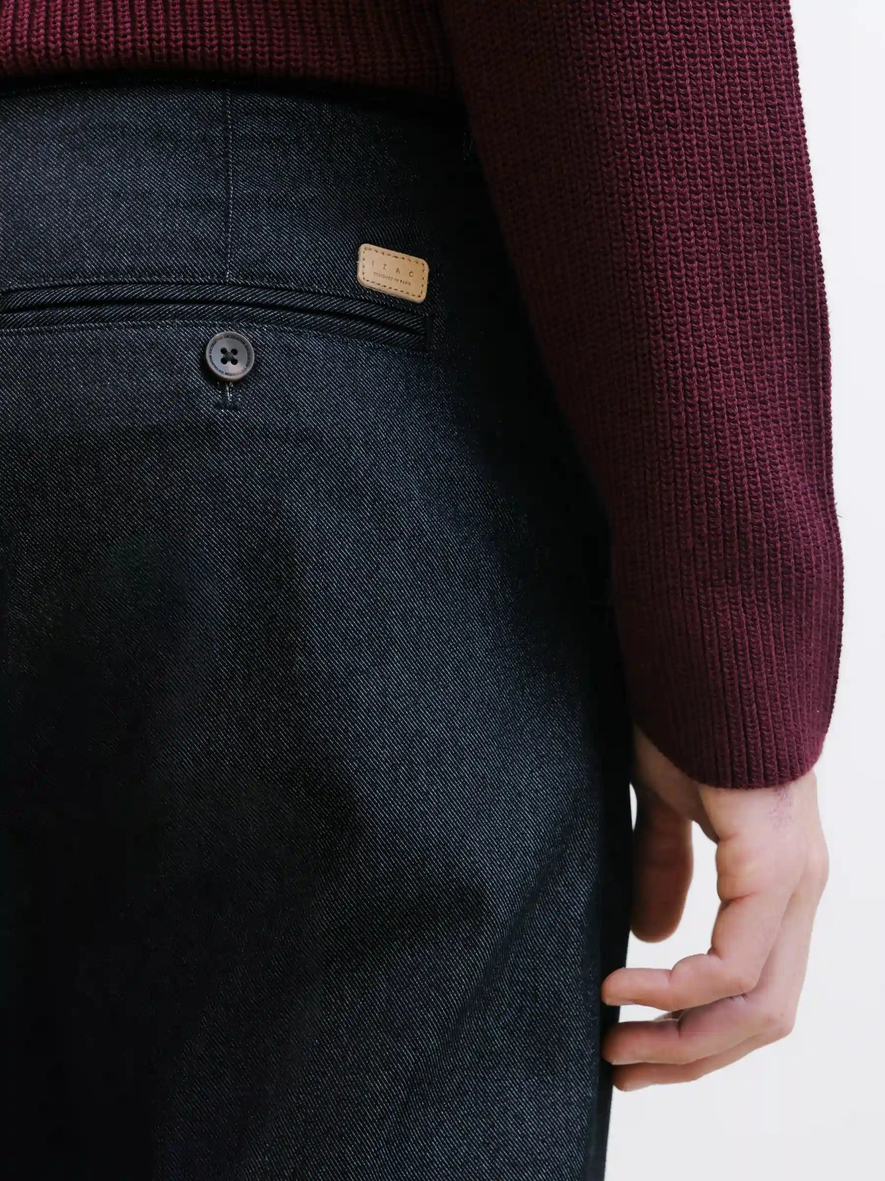 Pantalon casual noir