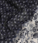 Écharpe à motif double face marine - IZAC