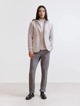 Beige knit jacket