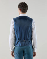 City cardigan in mostly blue-green wool