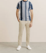 T-shirt manches courtes rayé marine