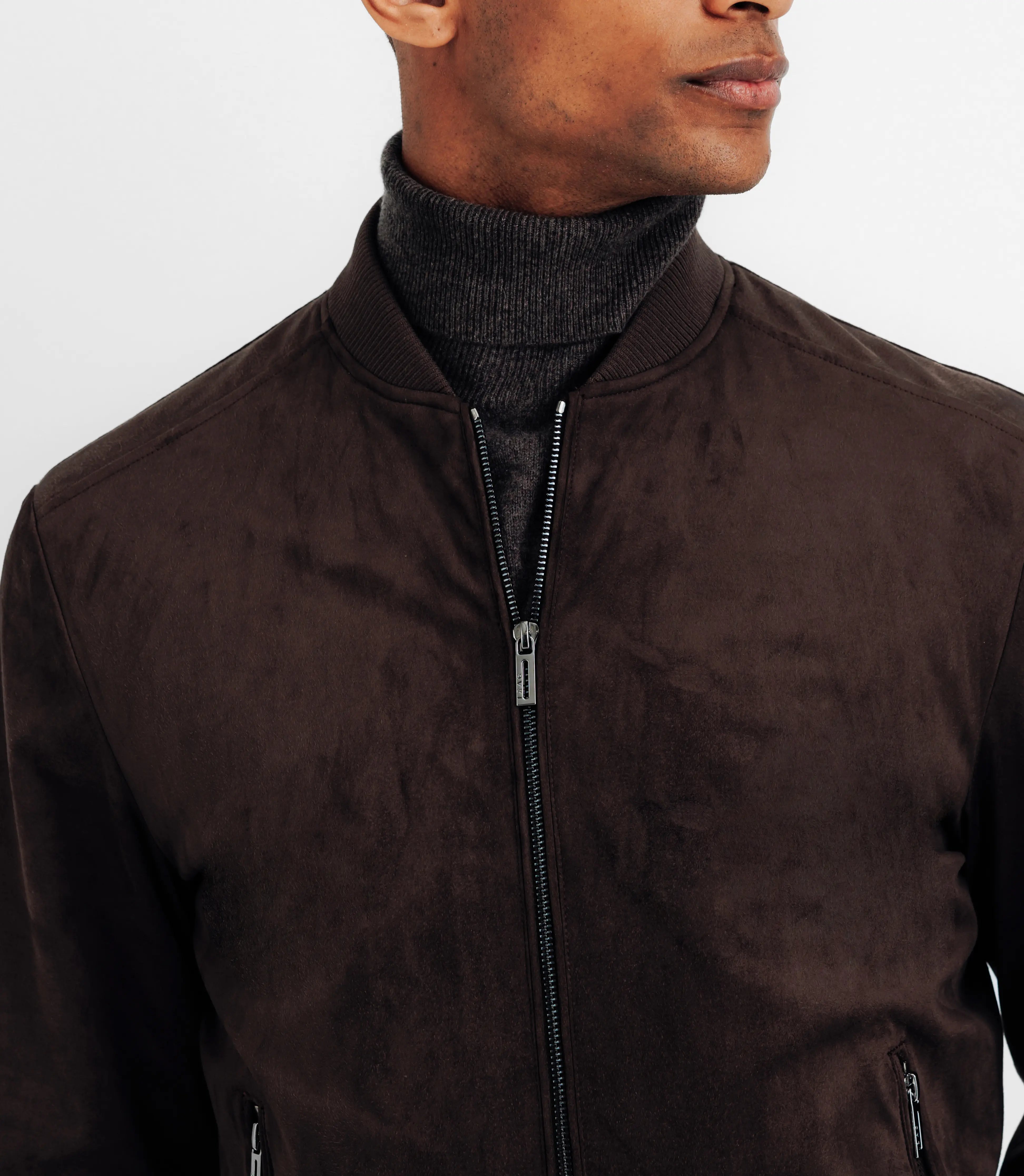 Blouson col teddy marron - IZAC