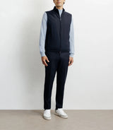 Sleeveless down jacket navy