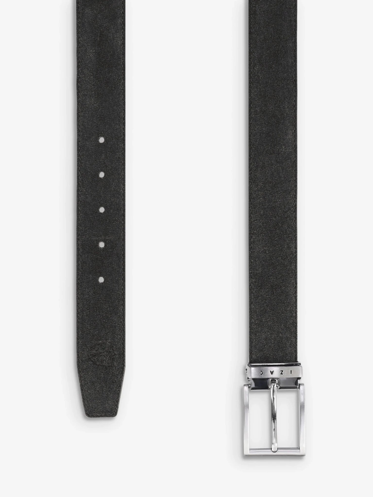 Ceinture en cuir nubuck noir