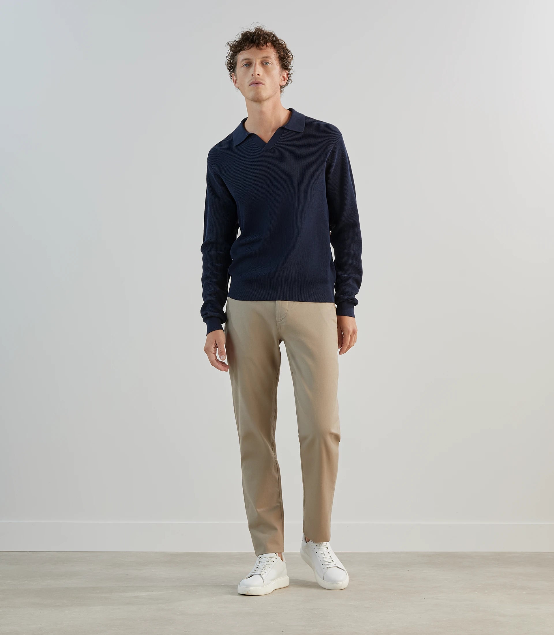 Pull col polo marine - IZAC