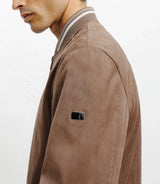 Blouson col teddy taupe