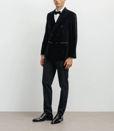Black velvet city jacket