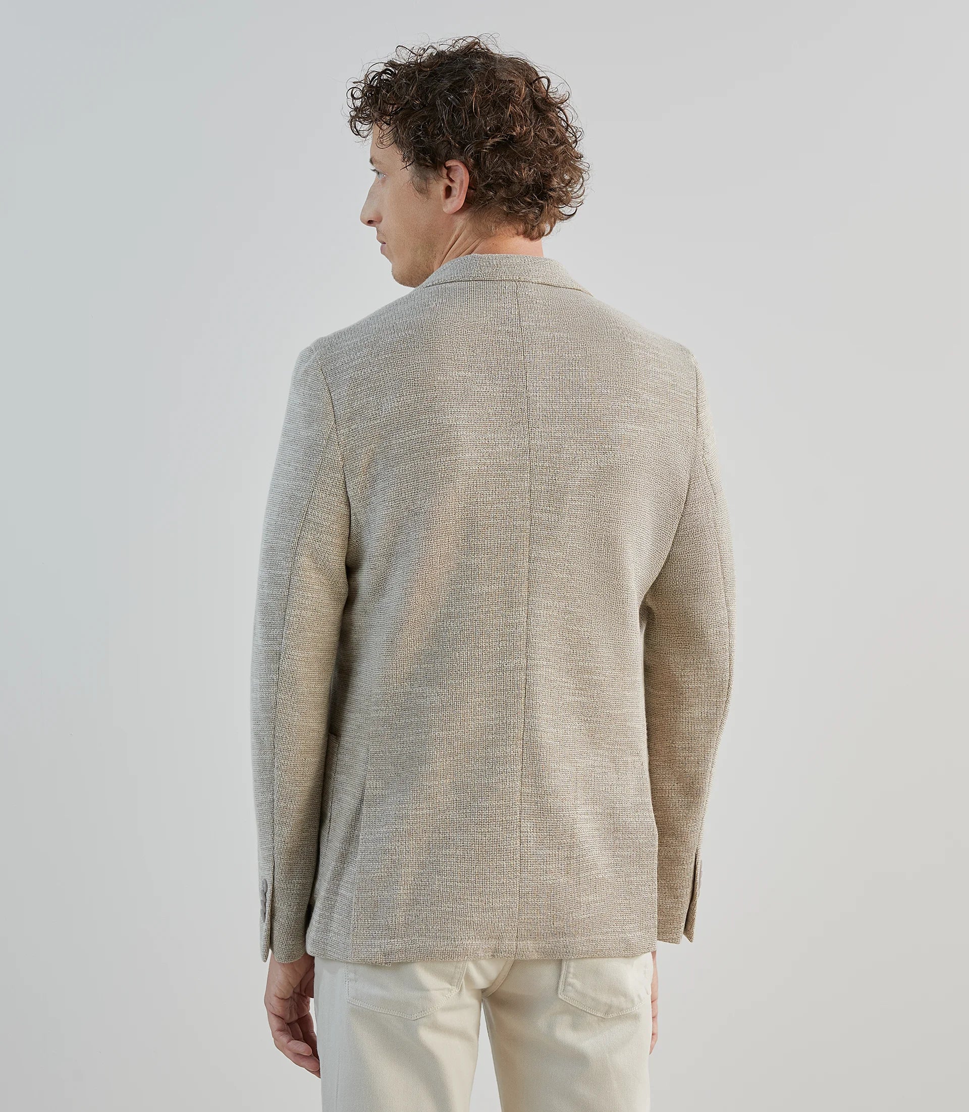 Veste casual en maille beige - IZAC