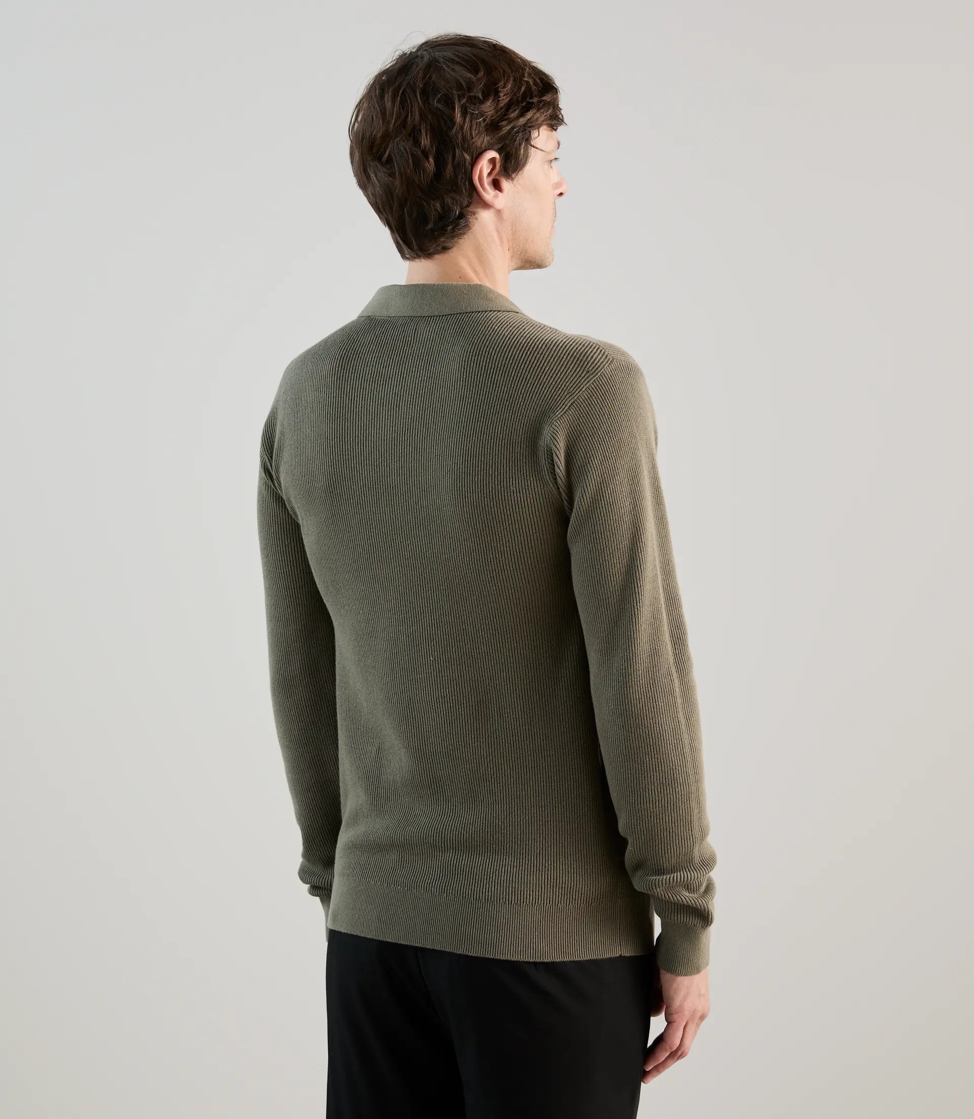 Pull col polo kaki - IZAC