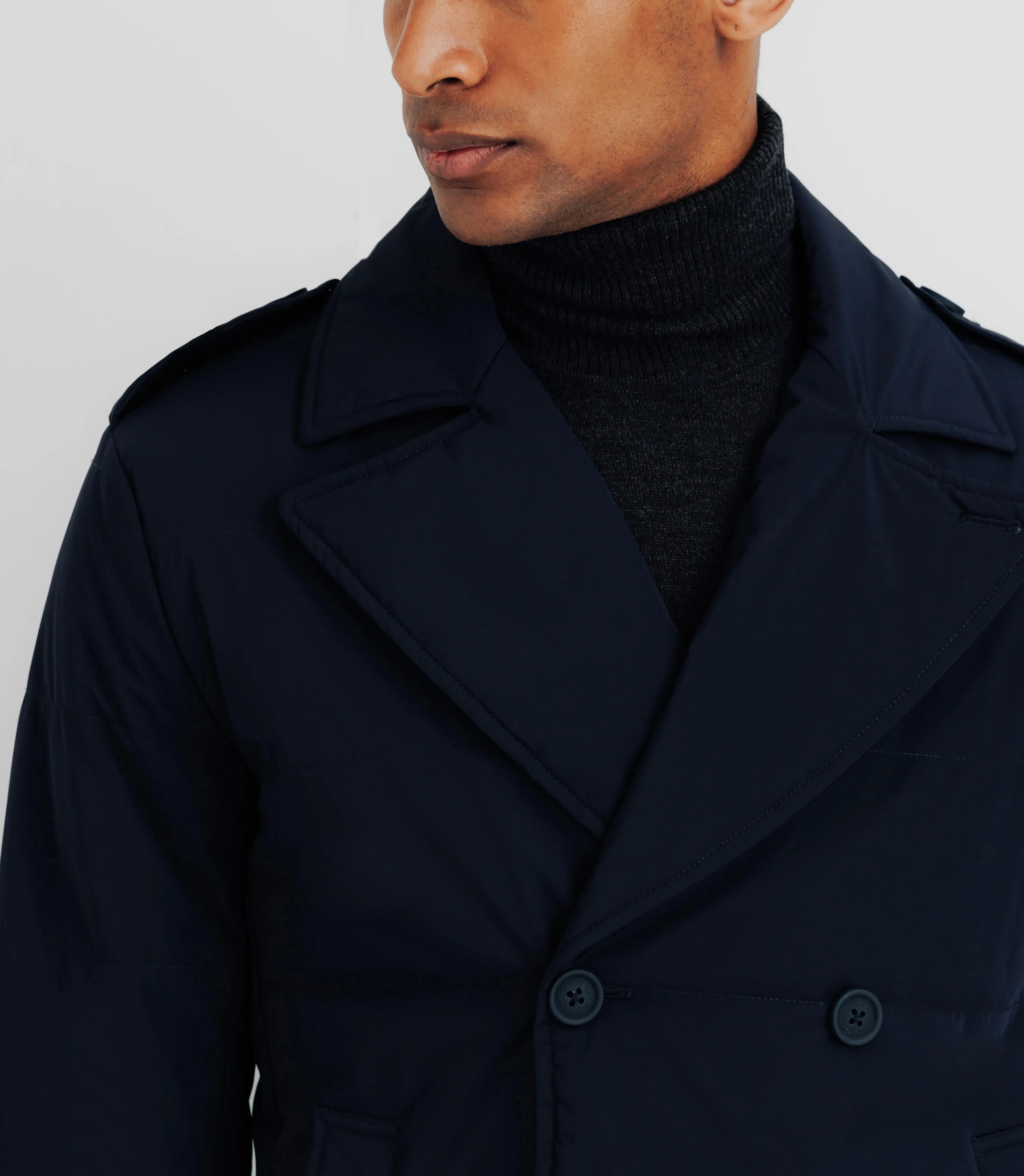 Manteau déperlant marine - IZAC