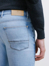 Jean 5 poches slim bleach