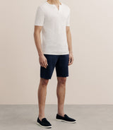 T-shirt boutonné écru