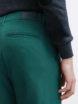 Pantalon chino armuré vert foncé - IZAC