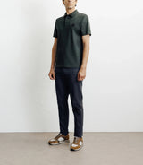 Polo boutonné kaki