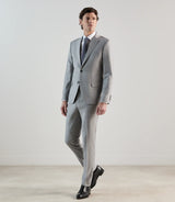 Costume 2 boutons en laine mélangée gris - IZAC