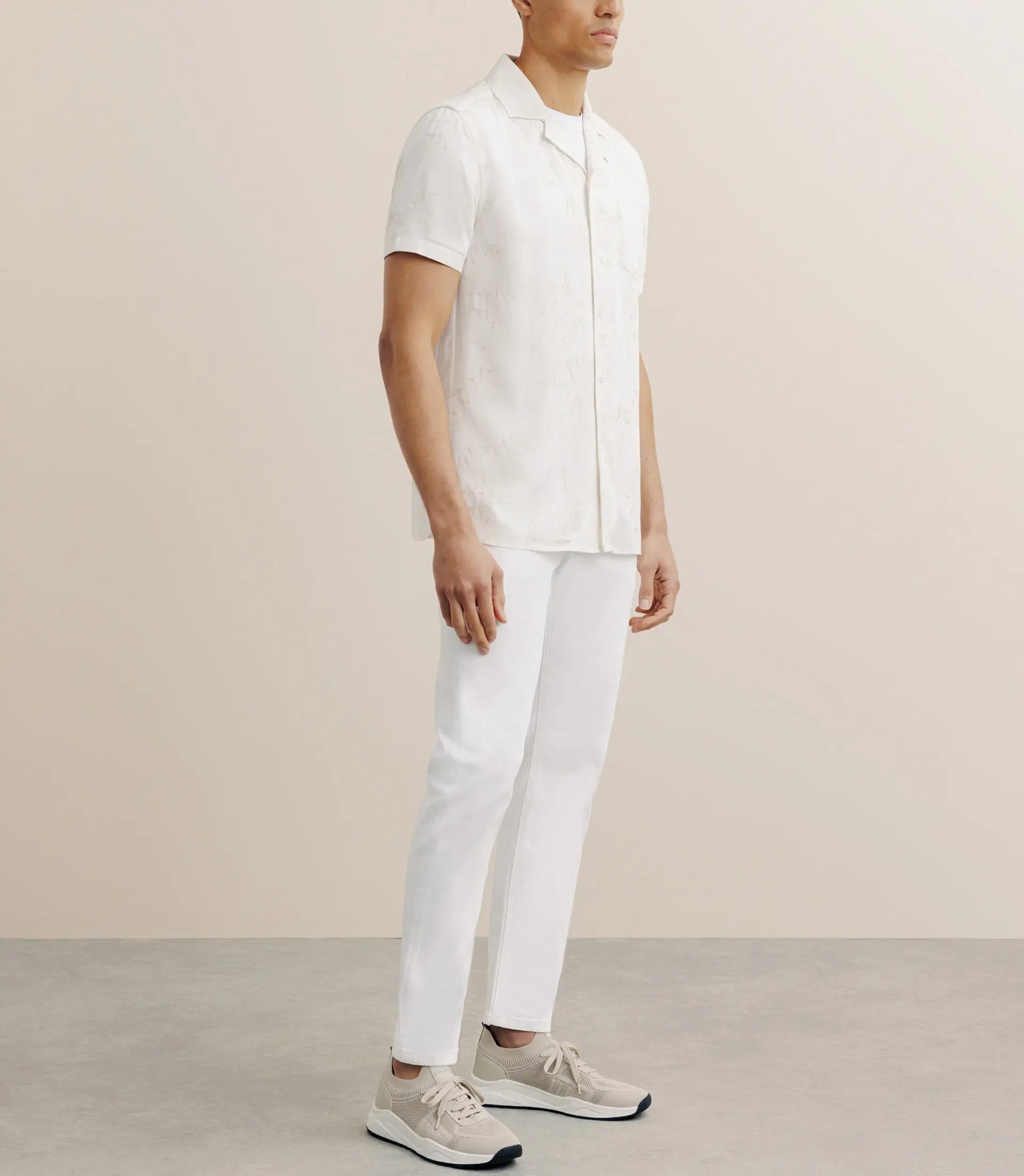 Chemise fantaisie beige - IZAC