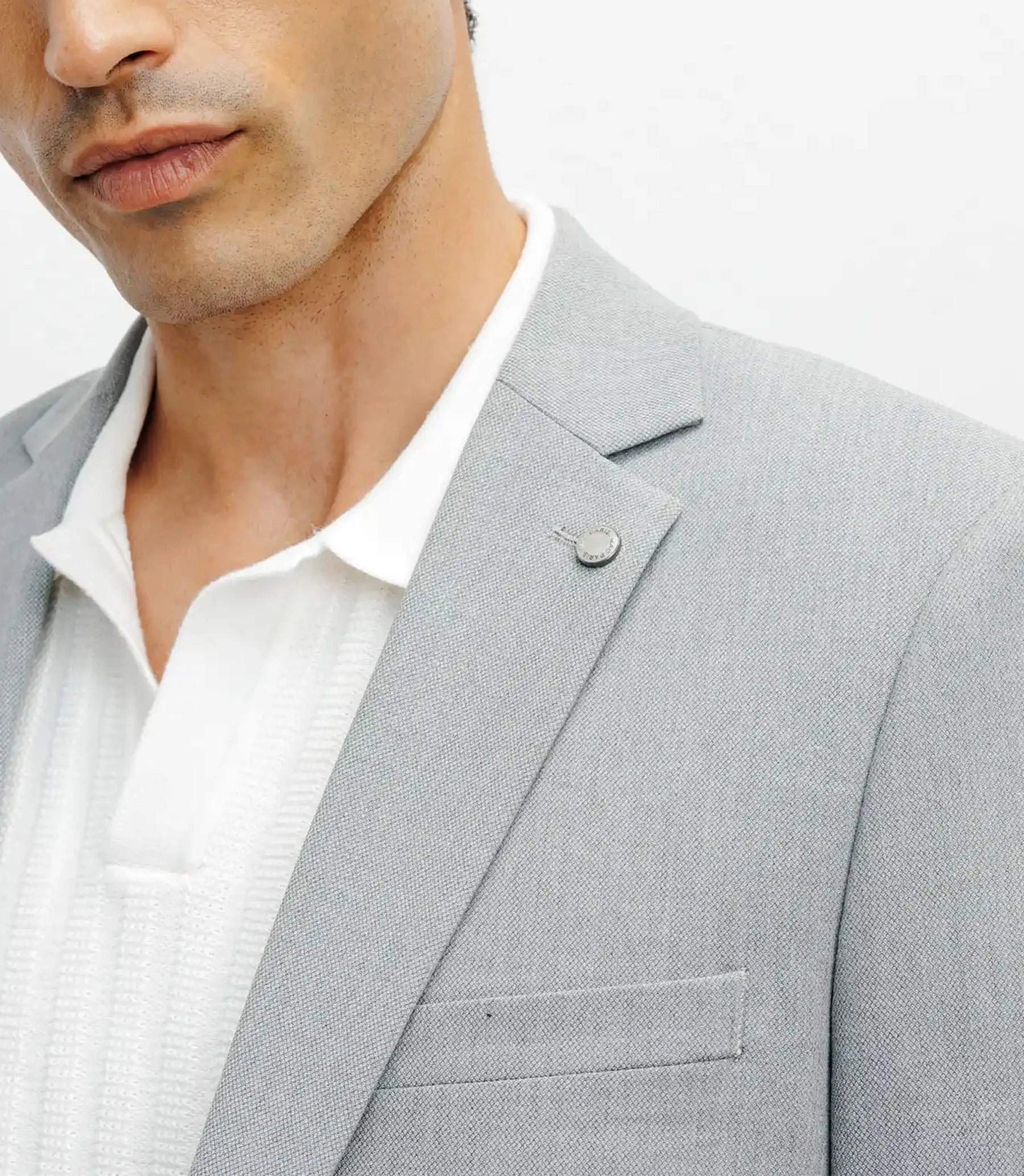 Costume 2 boutons gris - IZAC