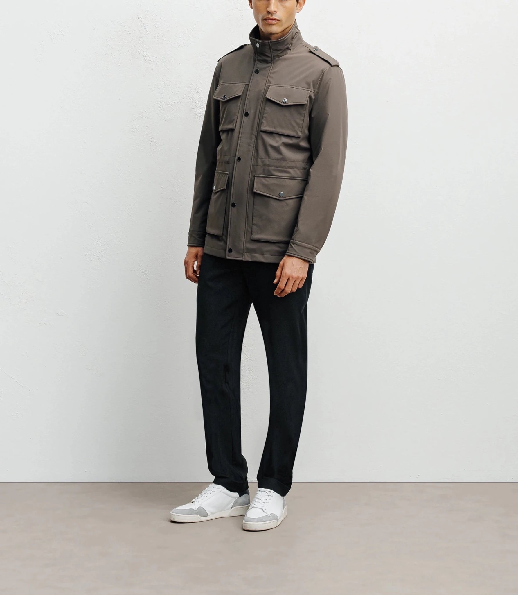 Parka 4 poches taupe - IZAC