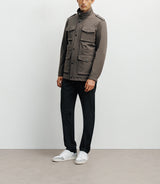 4-pocket taupe parka