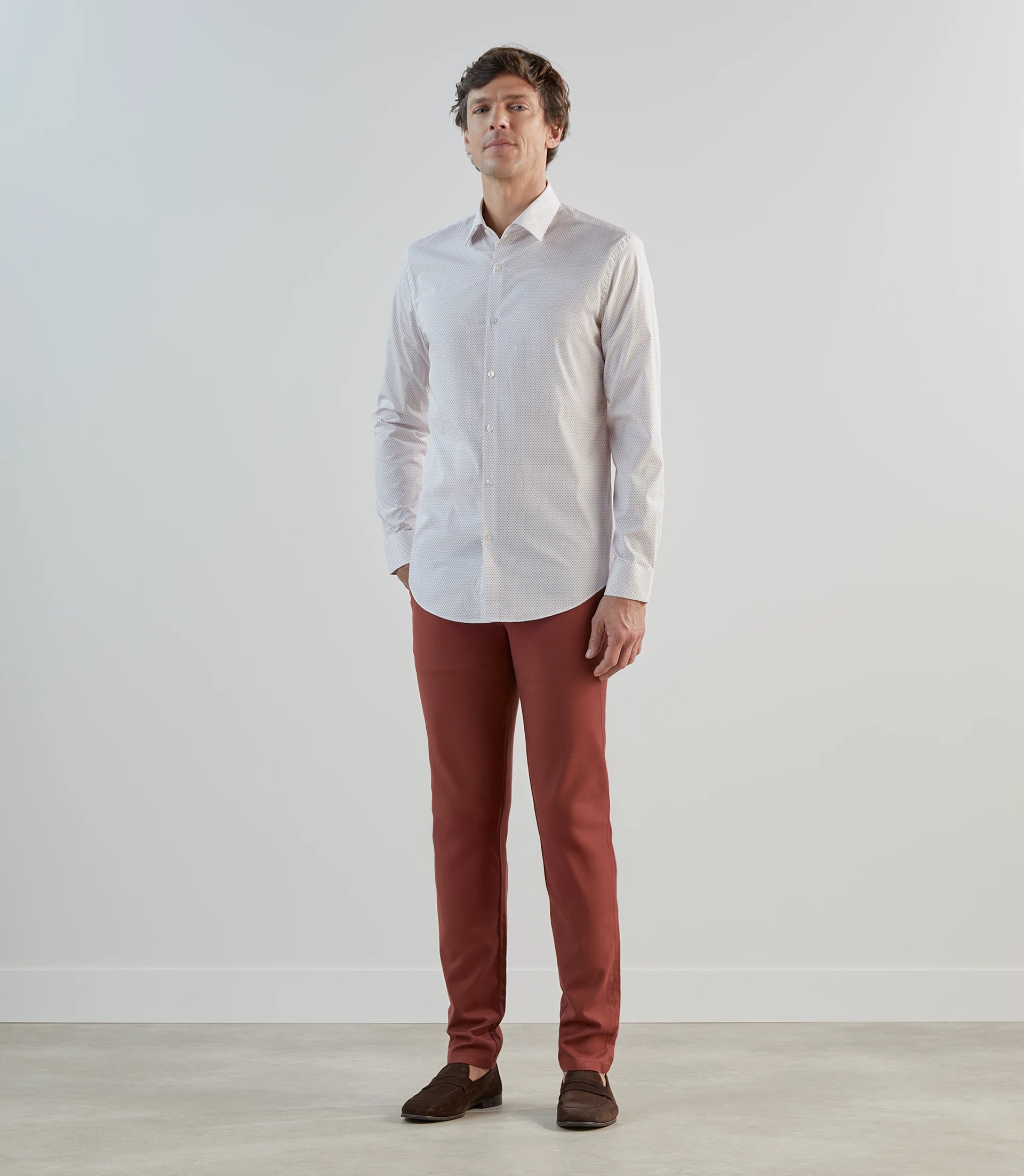 Chemise fantaisie blanche - IZAC